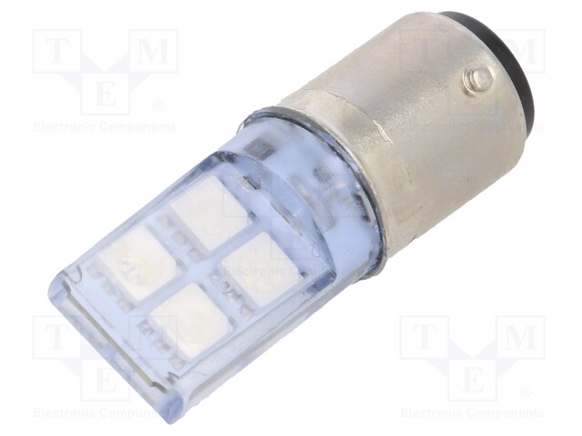 LED lamp; blue; BA15D; 24VDC; 24VAC