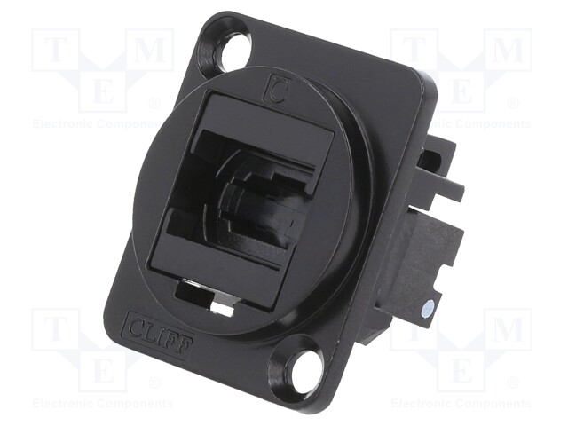 Connector: fiber optic; coupler; MTP,both sides; Mat: metal