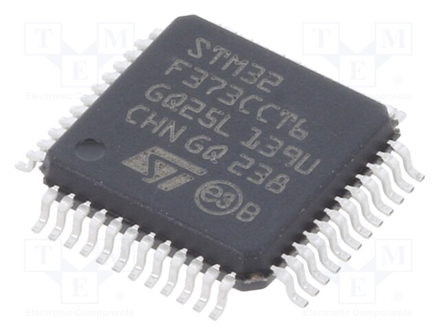 ARM microcontroller; Flash: 256kB; 72MHz; SRAM: 32kB; LQFP48
