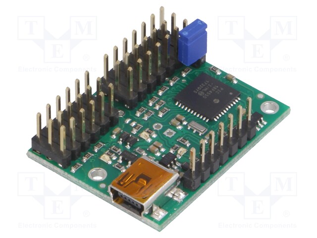 Servo controller; USB-UART; Channels: 12; 279x361mm; 5÷16VDC; 7.3g