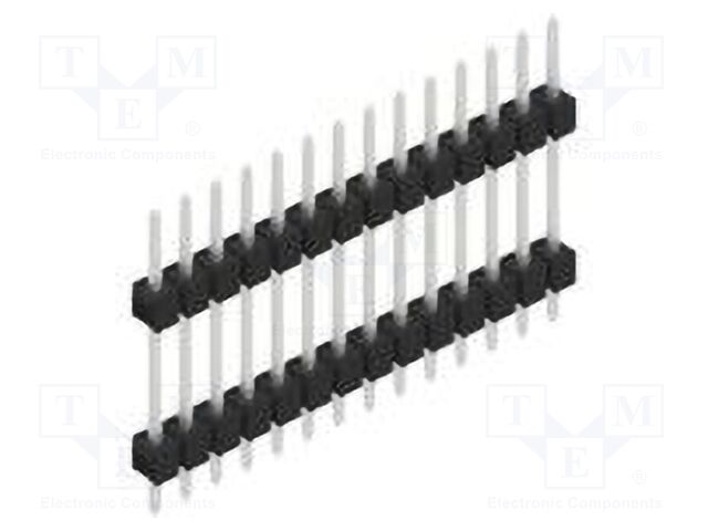Connector: pin strips; pin header; male; PIN: 14; 2.54mm; THT; 1x14
