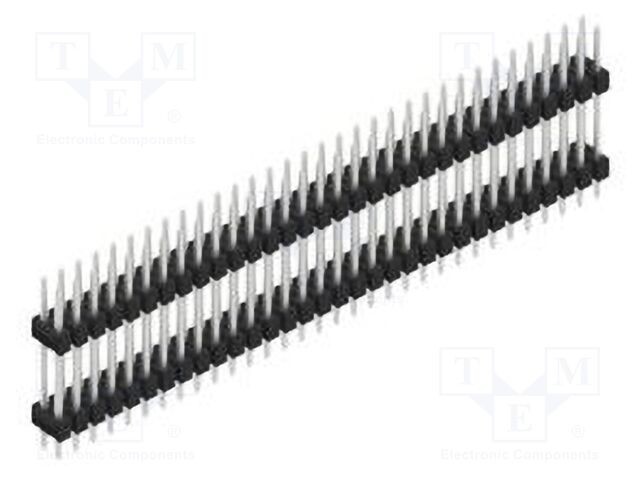 Connector: pin strips; pin header; male; PIN: 64; 2.54mm; THT; 2x32