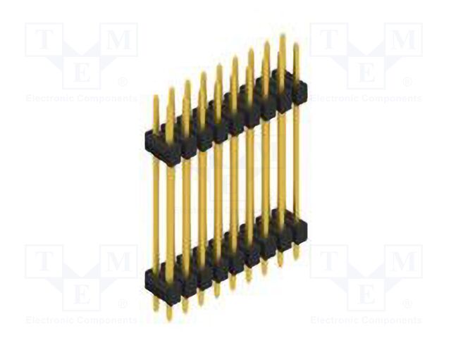 Connector: pin strips; pin header; male; PIN: 18; 2.54mm; THT; 2x9