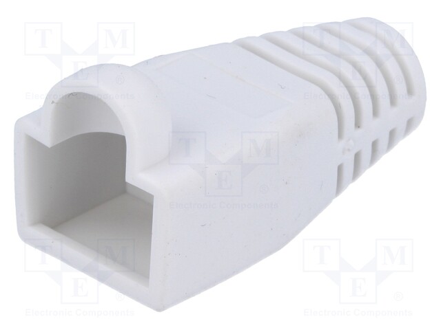 RJ45 plug boot; 6mm; Colour: white