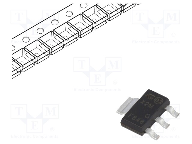 Thyristor; 600V; 0.8A; 1.25A; 5mA; Package: reel,tape; SMD; SOT223