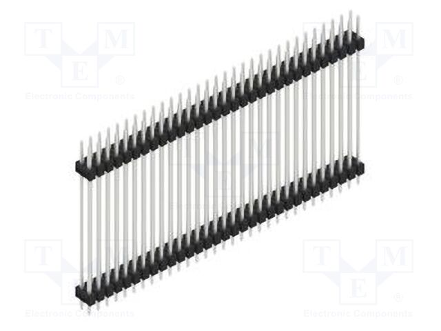 Connector: pin strips; pin header; male; PIN: 62; 2.54mm; THT; 2x31
