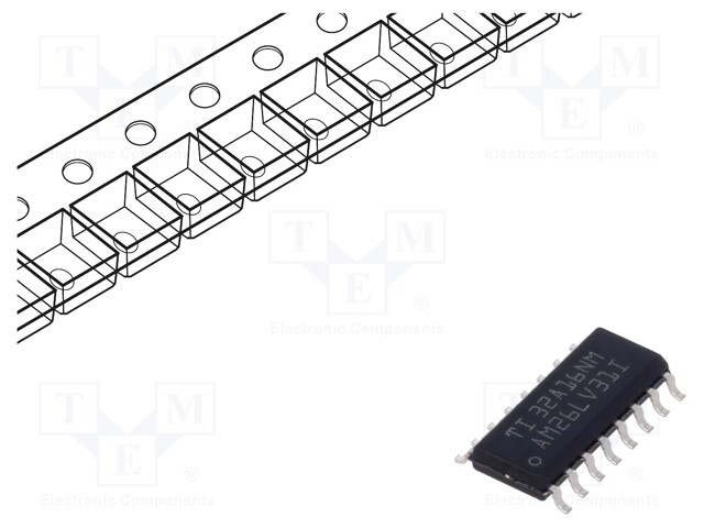 4x Driver Line, RS422, Line Driver, 3V-3.6V in, SOIC-16