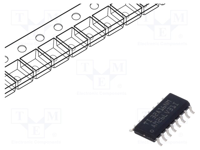 IC: interface; line driver; half duplex,RS422; 32000kbps; SOIC16