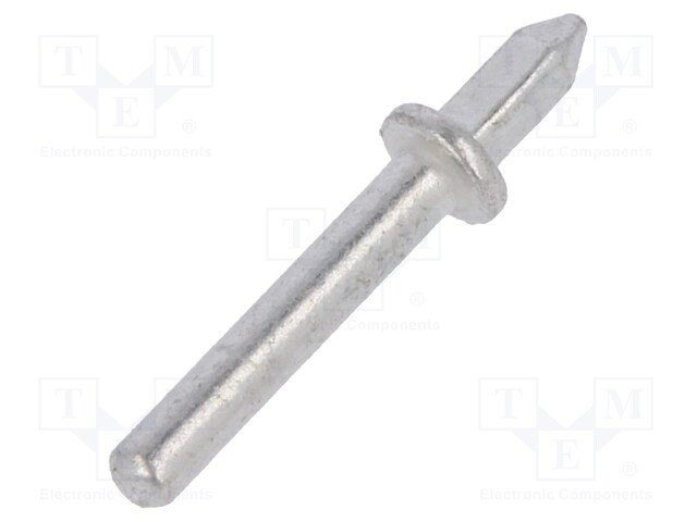 Solder pin; THT; nickel plated,tinned; brass; Ø: 1.3mm
