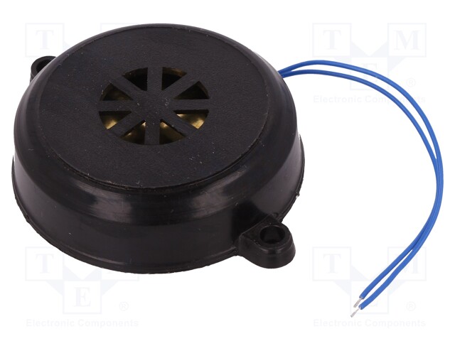 Sound transducer: piezo alarm; 3.5kHz; Sound level: 100dB; 45nF