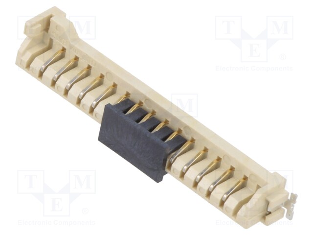 Connector: card edge; PIN: 17; 2.54mm; CLIPZIN; gold-plated; SMT