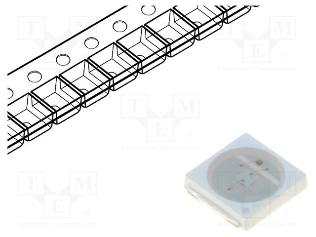 LED; SMD; 3030; white cold; 55÷60lm; 4745-6950K; 70; 120°; 150mA
