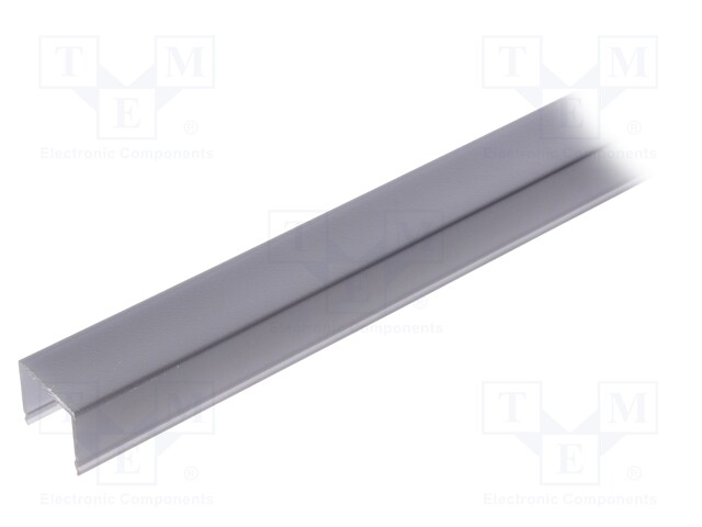 Cover for LED profiles; black; 1m; G22S; push-in