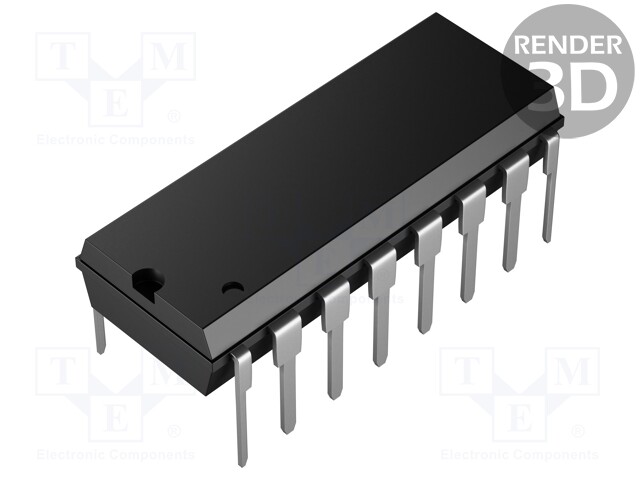 Integrated circuit: digital potentiometer; 100kΩ; I2C; 8bit; THT