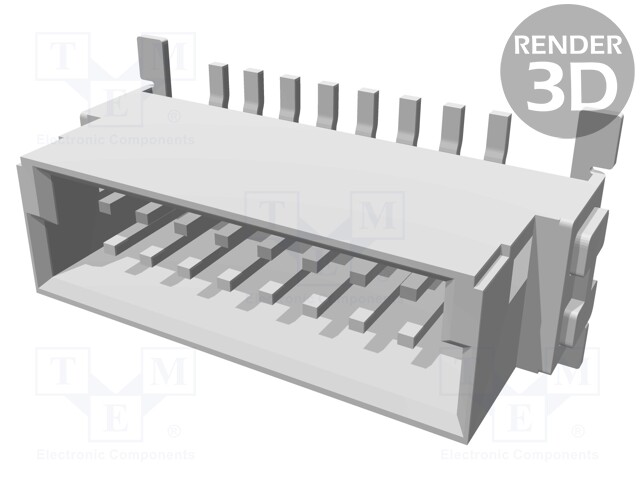 Connector: PCB to PCB; male; PIN: 16; 1.27mm; Series: har-flex; 2.3A