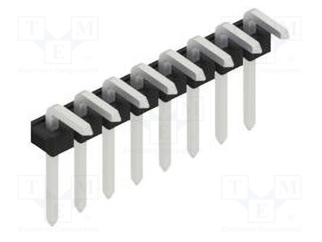 Connector: pin strips; pin header; male; PIN: 8; 2.54mm; THT; 1x8