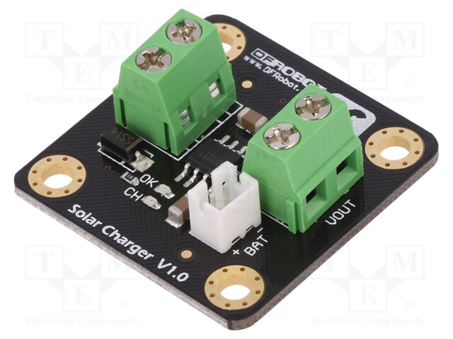 Module: Li-Po/Li-Ion charger; solar charger; 4.4÷6VDC; 500mA