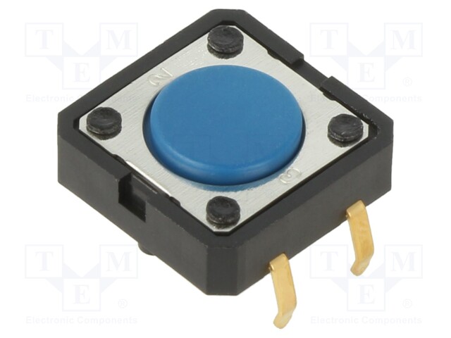 Microswitch TACT; SPST-NO; Pos: 2; 0.05A/24VDC; THT; none; 1.27N