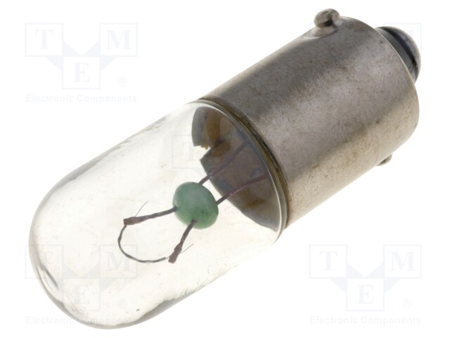 Filament lamp: bayonet; BA9S; 6.3VDC; 250mA; Bulb: T3 1/4; Ø: 10.3mm