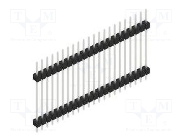 Connector: pin strips; pin header; male; PIN: 22; 2.54mm; THT; 1x22
