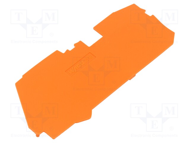 End plate; orange; 2116