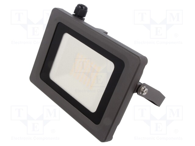 Lamp: LED flood light; 230VAC; 30W; 4000K; CRImin: 80; 2700lm