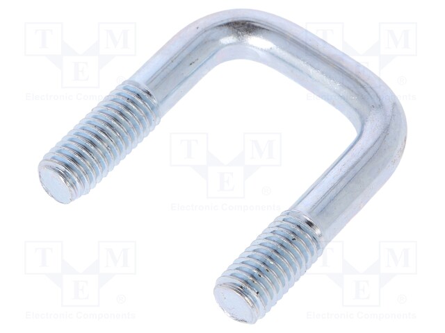U-bolt; C; steel; zinc; Thread len: 16mm; Int.width: 23mm; H: 42mm