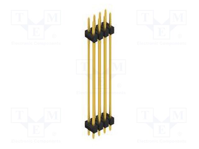Connector: pin strips; pin header; male; PIN: 8; 2.54mm; THT; 2x4