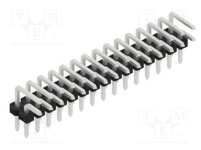 Connector: pin strips; pin header; male; PIN: 30; 2.54mm; THT; 2x15