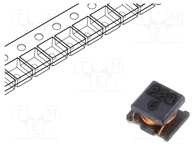 Inductor: wire; SMD; 22uH; 320mA; 0.92Ω; -40÷85°C; ±10%; 8200