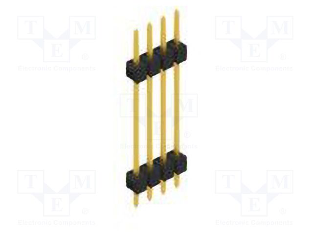 Connector: pin strips; pin header; male; PIN: 4; 2.54mm; THT; 1x4