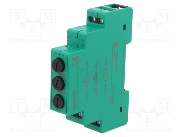 Fuse; SUPLA; for DIN rail mounting; IP20; -25÷50°C; 3x400VAC