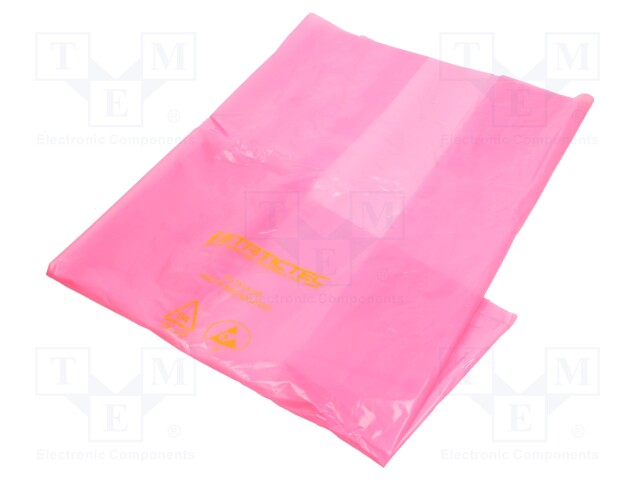 Trash bags; ESD; 25um; 60l; 100pcs; Features: dissipative; pink