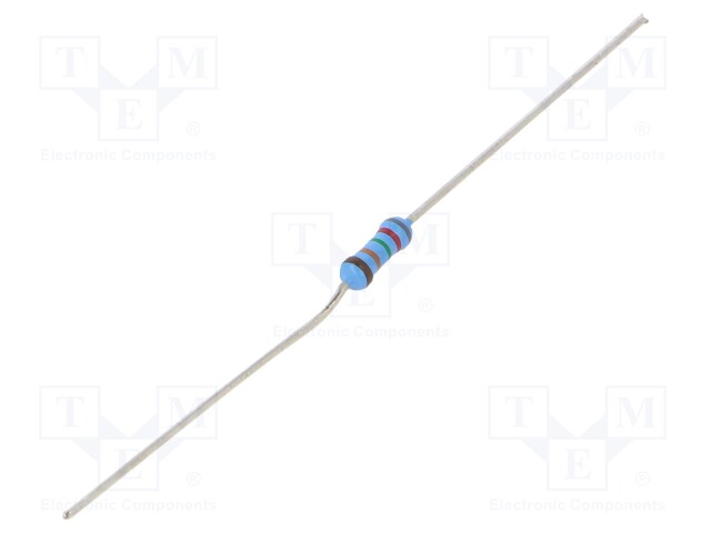 Resistor: thin film; THT; 825kΩ; 600mW; ±5%; Ø2.5x6.5mm; 50ppm/°C