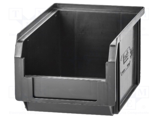 Cuvette; ESD; W: 88mm; H: 65mm; D: 132mm; Features: conductive; black