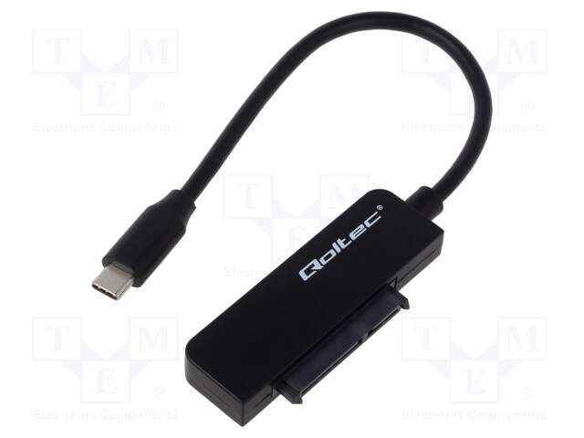 USB to SATA adapter; PnP; SATA 22pin female,USB A plug; 0.19m