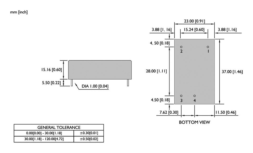 Converter: AC/DC; 3W; Uin: 75÷265V; Uout: 9VDC; Iout: 0.335A; 70%
