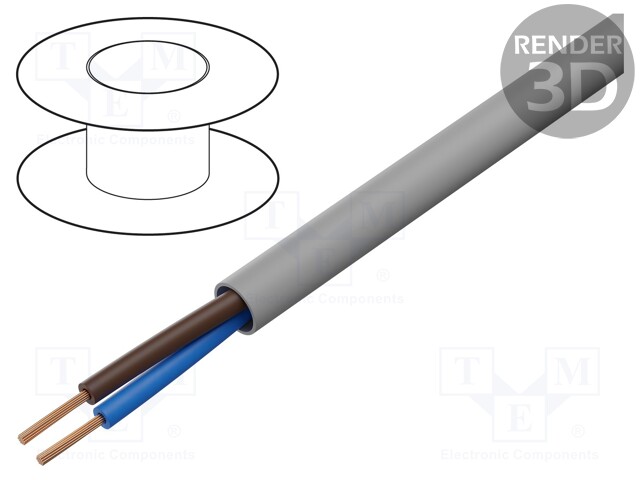 Wire; ÖLFLEX® CLASSIC 100 H; 2x1,5mm2; unshielded; 450/750V; LSZH