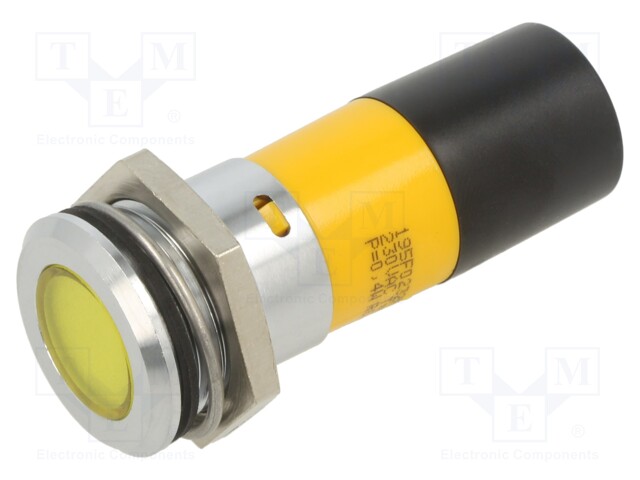 Indicator: LED; yellow; 230VAC; Ø22mm