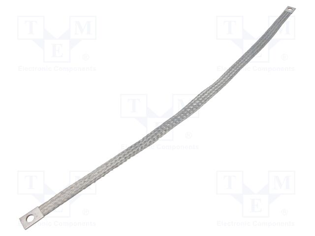 Braids; earthing tape; 16mm2; Ø1: 9mm; Ø2: 9mm; 120A; L: 550mm