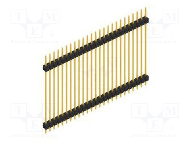 Connector: pin strips; pin header; male; PIN: 25; 2.54mm; THT; 1x25
