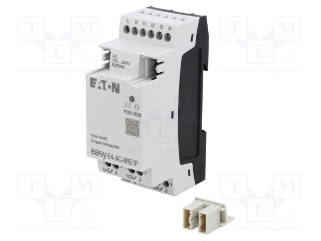 Module: extension; IN: 4; OUT: 8; OUT 1: relay; 5A; easyE4; 100÷240VAC