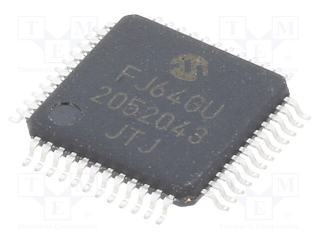 PIC microcontroller; Memory: 64kB; SRAM: 8.192kB; 2÷3.6VDC; SMD