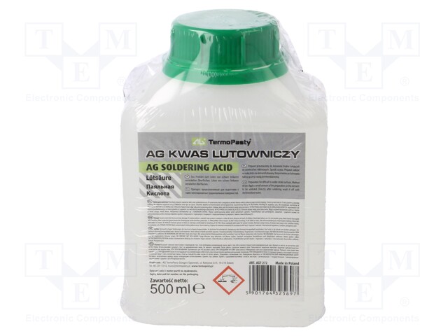 Agent: soldering acid; for difficult to tin nickel surfaces