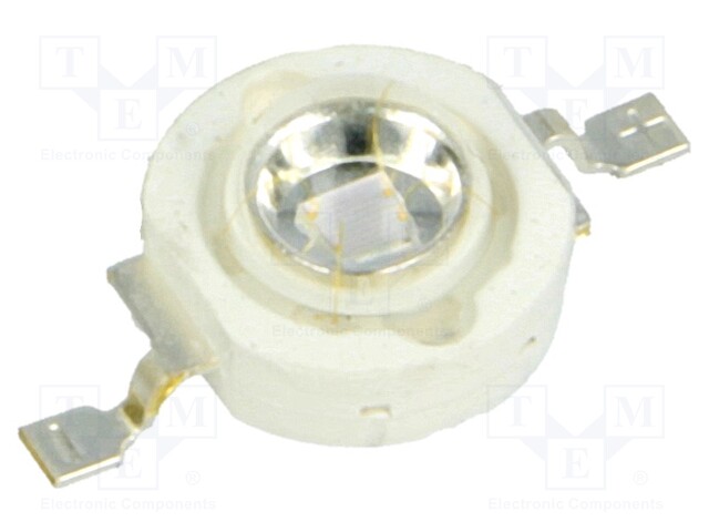 Power LED; EMITER; ultraviolet; 380-390nm; 140°; P: 600mW