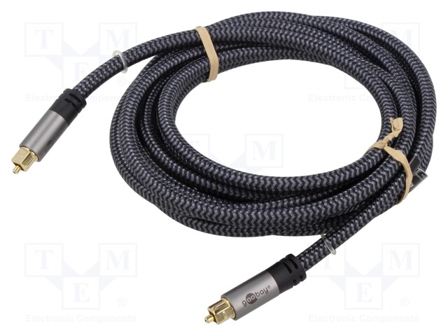 Cable; Toslink plug,both sides; 3m; Plating: gold-plated; PVC