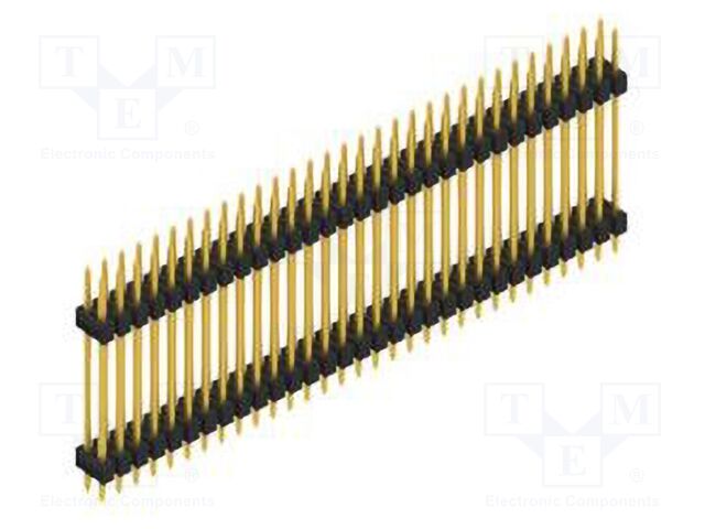 Connector: pin strips; pin header; male; PIN: 62; 2.54mm; THT; 2x31