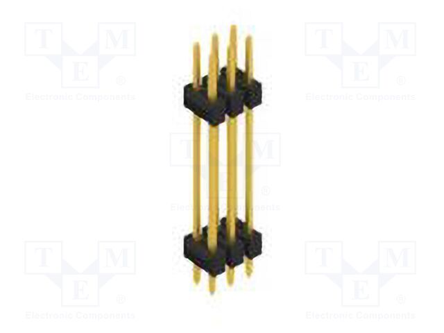 Connector: pin strips; pin header; male; PIN: 6; 2.54mm; THT; 2x3