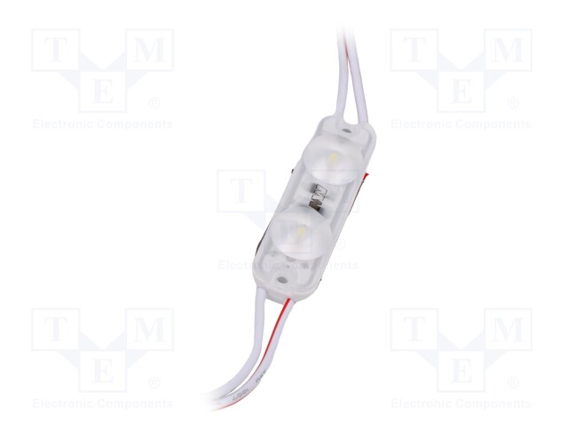 LED; white cold; 6500K; 115lm; 170°; No.of diodes: 2; 12V; 160lm/W