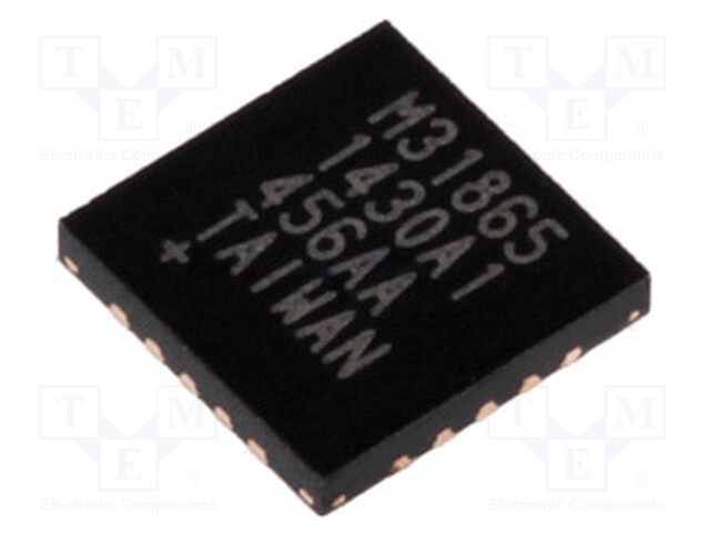 Temperature converter; RTD; SMD; Interface: SPI; TQFN20; 3.3V; 3LSB